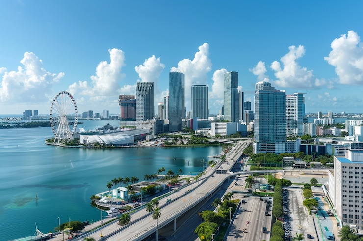 Bezpłatny plik Zdjęcie krajobraz miami bayside