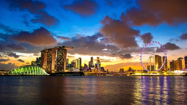 Krajobraz Singapuru.