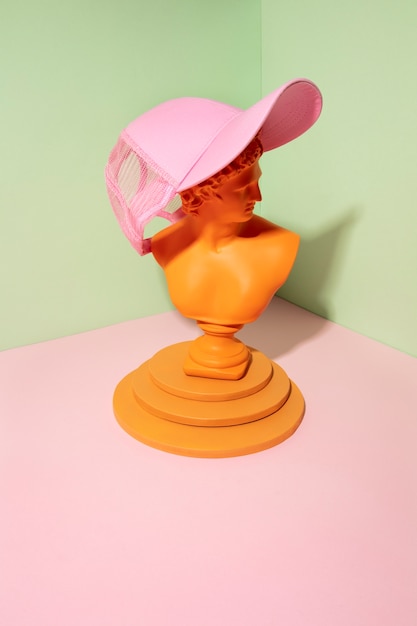 Kreatywna czapka trucker martwa natura