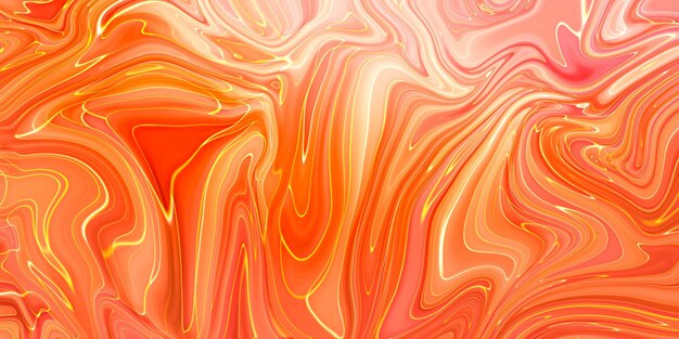 Kreatywny abstrakcyjny obraz mieszany w kolorze czerwonym z marmurową panoramą z efektem płynnym