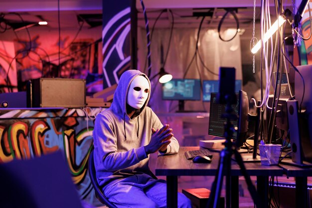 Kryminalne nagrywanie wideo oszustwa internetowego