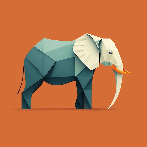 Bezpłatne zdjęcie kształt słonia wygenerowany przez sztuczną inteligencję