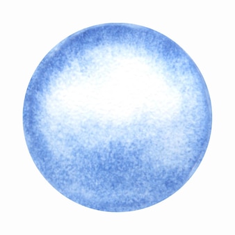 Kula akwarelowa, kropla wody, bańka malowana na niebiesko 01