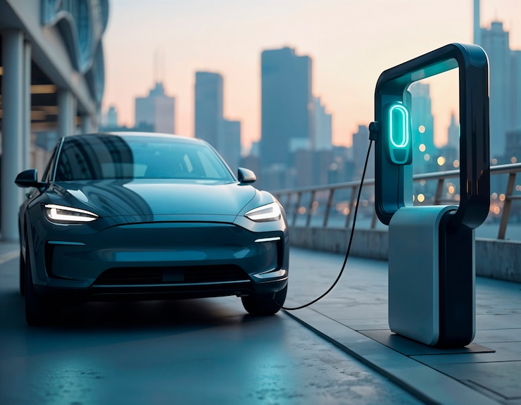 Bezpłatny plik Zdjęcie ładowanie pojazdów elektrycznych