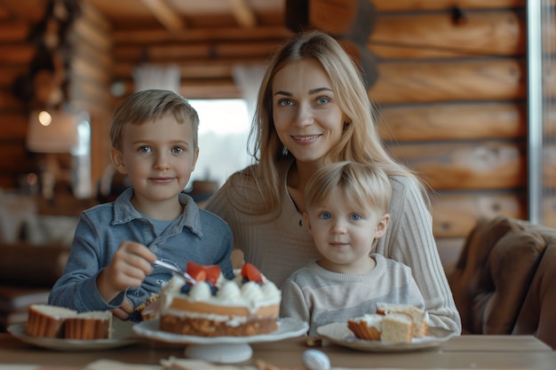 Ludzie odpoczywający na wsi