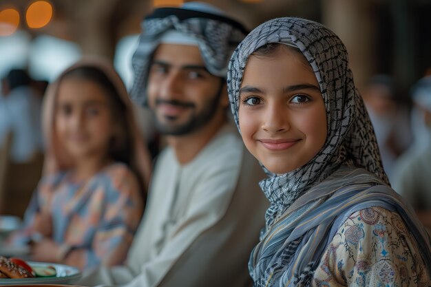 Ludzie świętują Ramadan razem