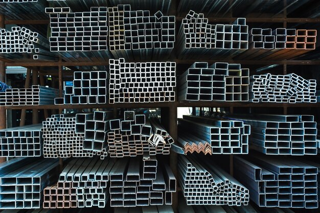 Magazyn dużych fabryk stali