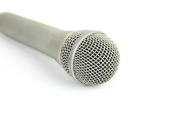 Makro metalowy mikrofon