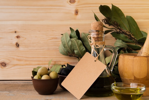 Bezpłatne zdjęcie makro naturalne oliwy z oliwek i oliwki