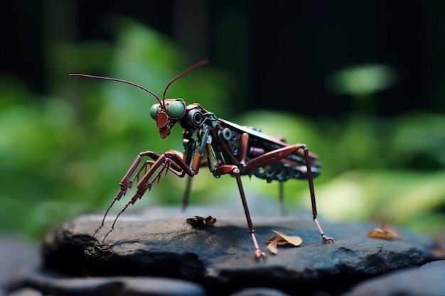 Bezpłatne zdjęcie makro-robot owad