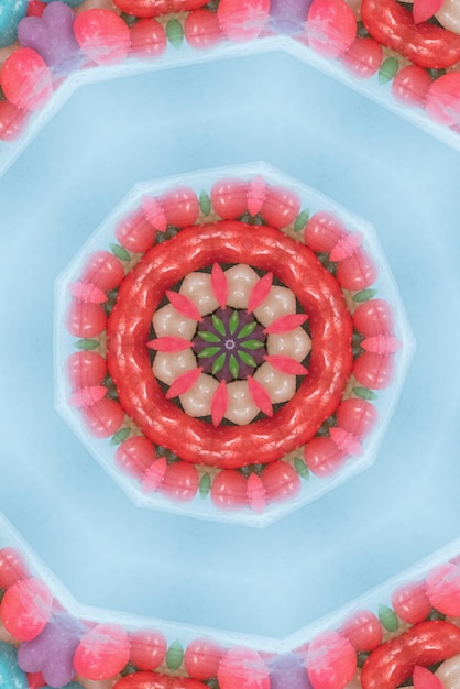 Mandala Grafika Kolorowe Tło Wzór