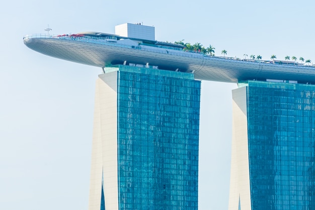 Bezpłatne zdjęcie marina bay piasku budynku