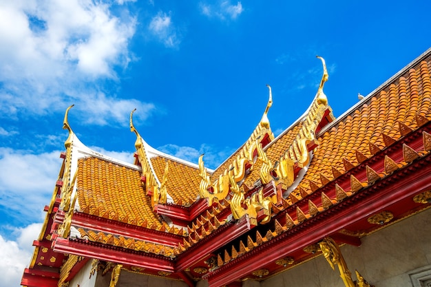 Marmurowa Świątynia w Bangkoku w Tajlandii.