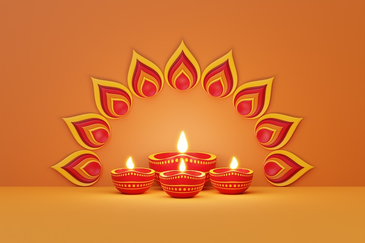 Bezpłatny plik Zdjęcie martwa natura dla aranżacji diwali