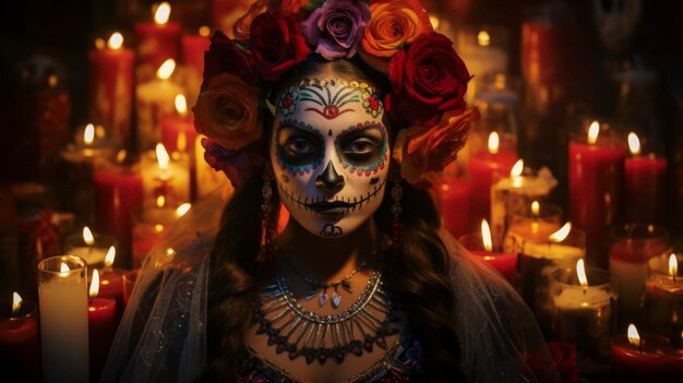 Meksykańska uroczystość dia de muertos
