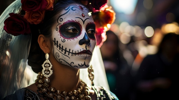 Meksykańska uroczystość dia de muertos