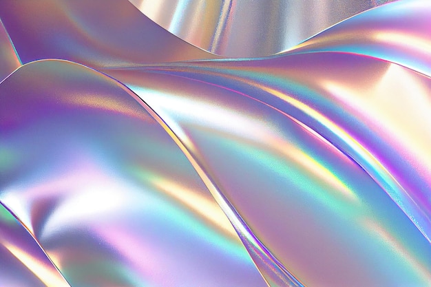 Bezpłatne zdjęcie metaliczna holograficzna opalizująca tapeta gradientowa 5