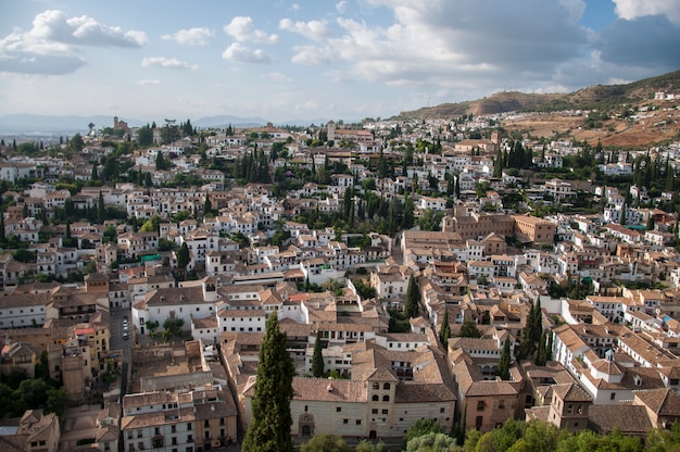 Miejsca turystyczne granada krajobraz miasta