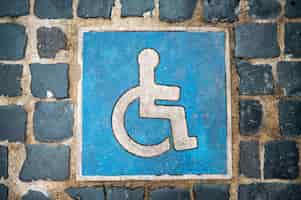 Bezpłatne zdjęcie miejsce dla niepełnosprawnych we frankfurcie niemcy