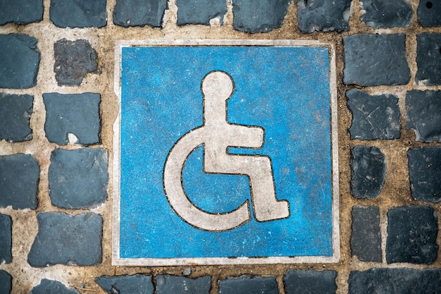 Miejsce dla niepełnosprawnych we Frankfurcie Niemcy