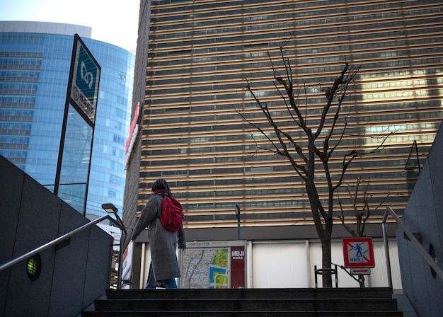 Miejski krajobraz miasta tokio w ciągu dnia