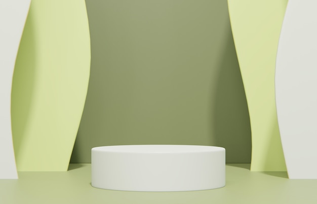 Minimalistyczna kompozycja sceny do prezentacji produktu