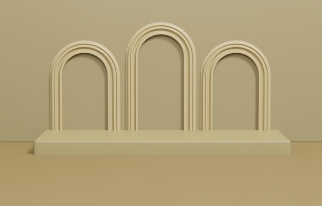 Bezpłatne zdjęcie minimalistyczna kompozycja sceny do prezentacji produktu