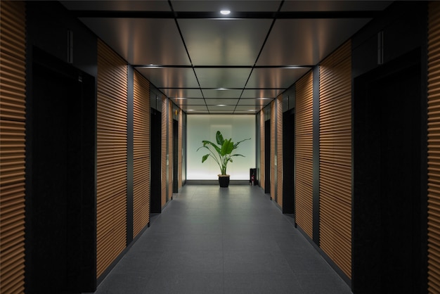 Bezpłatne zdjęcie minimalistyczne tło korytarze