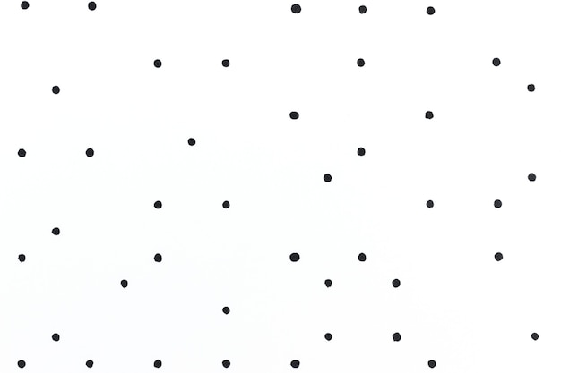 Bezpłatne zdjęcie minimalne białe tło z czarnym wzorem w kropki