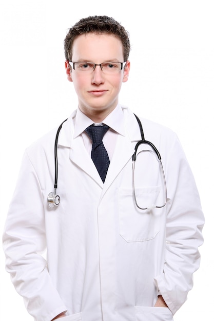 Młody student medycyny