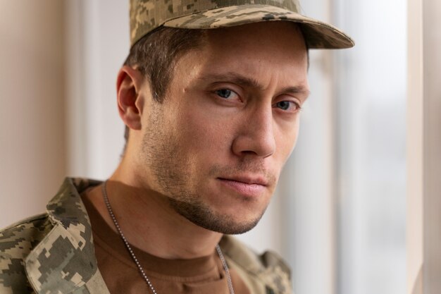 Młody żołnierz dotknięty efektem ptsd