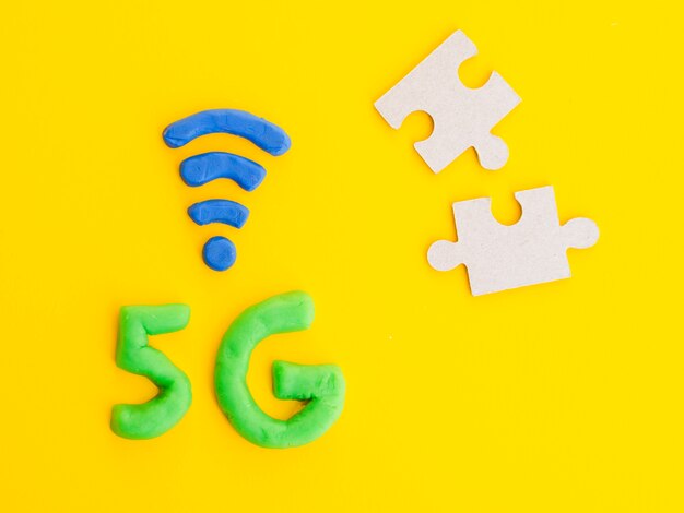 Modelina 5g z puzzlami