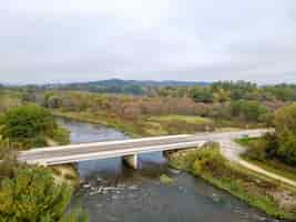 Bezpłatne zdjęcie most na rzece missisipi w la crosse wisconsin w stanach zjednoczonych