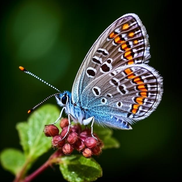 Bezpłatne zdjęcie motyl w kwiecie