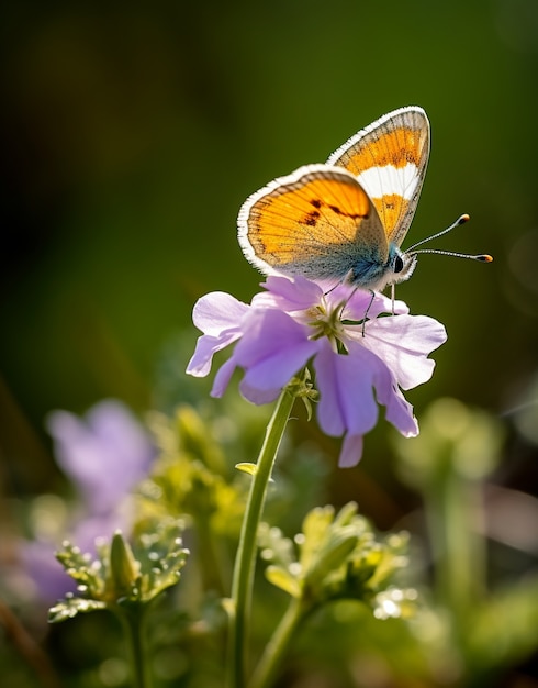 Bezpłatne zdjęcie motyl w kwiecie