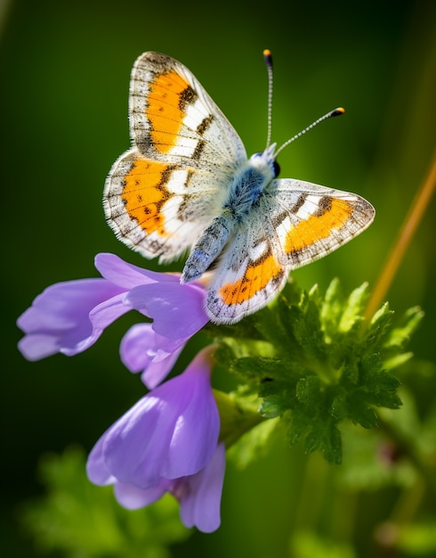 Bezpłatne zdjęcie motyl w kwiecie