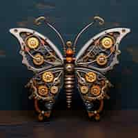Bezpłatne zdjęcie motyl z pięknymi skrzydłami