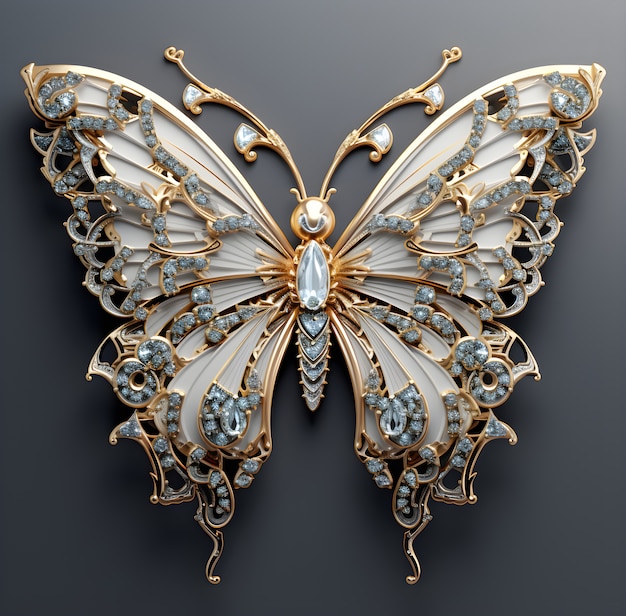 Bezpłatne zdjęcie motyl z pięknymi skrzydłami