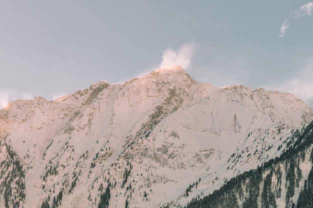 Mountain Coated Przez Snow Landscape