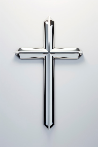 Bezpłatne zdjęcie najwyższy widok świętego krzyża w studiu