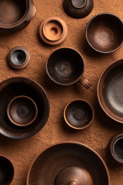 Narzędzia ceramiczne i garncarskie martwa natura