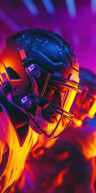 Neon styl amerykańskiego piłkarza