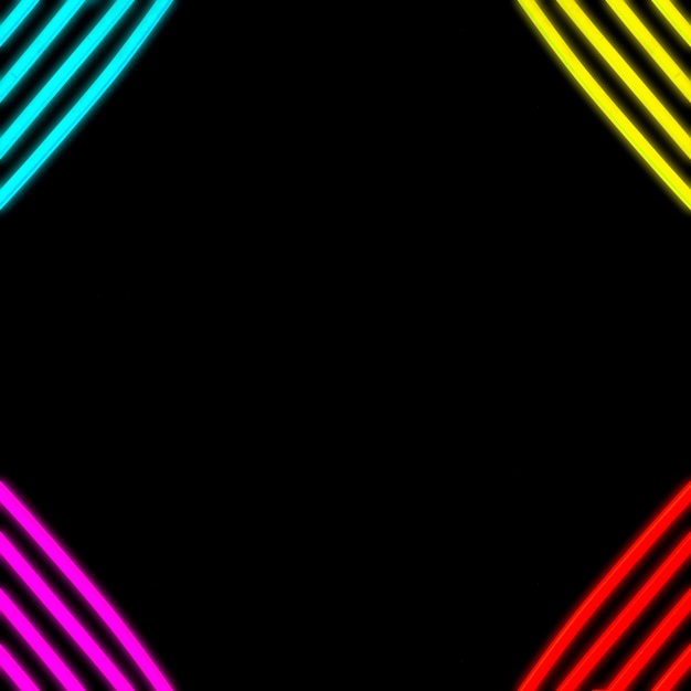 Bezpłatne zdjęcie neonowa taśma koloru paska na rogu tła