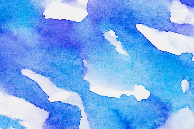 Bezpłatne zdjęcie niebieska tekstura farby pędzlem