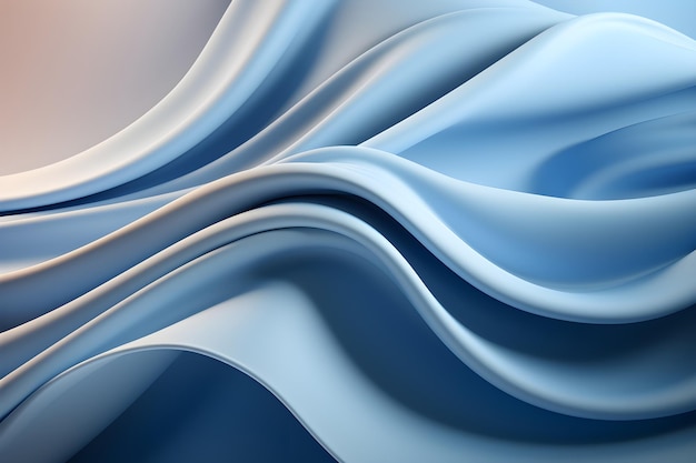 niebieski papier ścienny o abstrakcyjnym kształcie z miękką teksturą krzywych