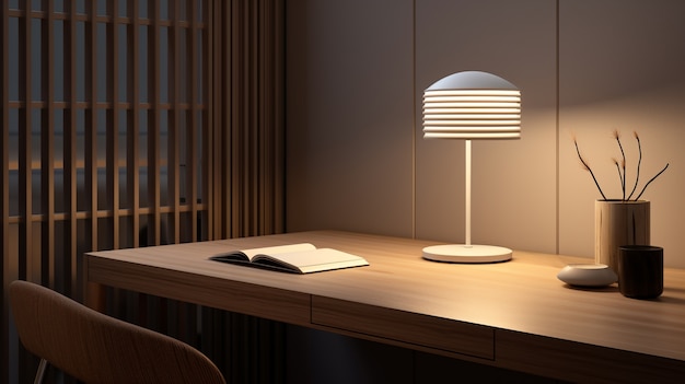 Bezpłatne zdjęcie nowoczesna fotorealistyczna konstrukcja lampy