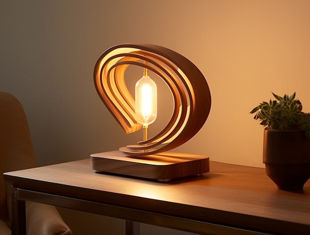 Bezpłatne zdjęcie nowoczesna fotorealistyczna konstrukcja lampy