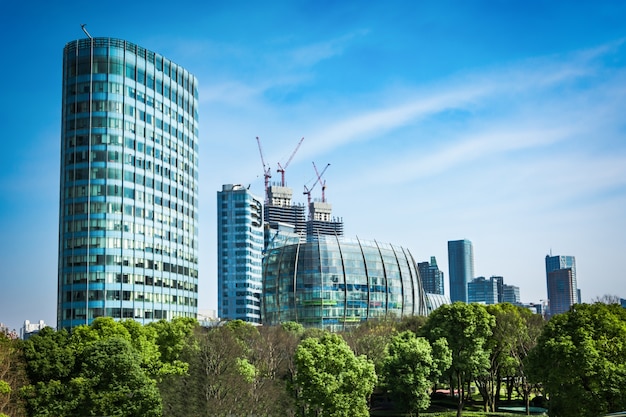 Nowoczesne centrum biznesowe w hongkongu