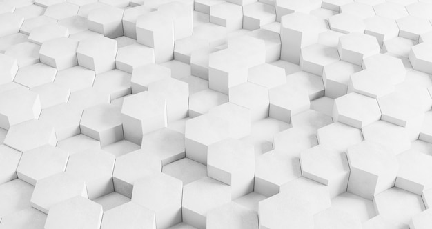 Bezpłatne zdjęcie nowoczesne geometryczne tło z białymi sześciokątami