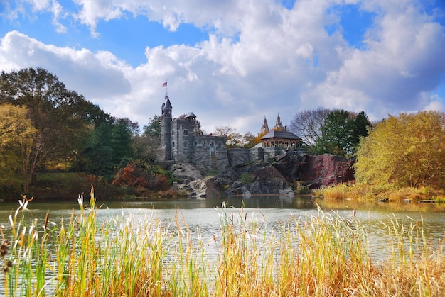 Bezpłatne zdjęcie nowy jork central park zamek belvedere